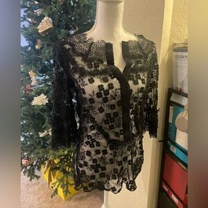 ELIE TAHARI LACE TOP